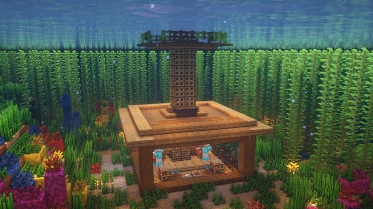 Detail Cara Membuat Rumah Bawah Laut Di Minecraft Nomer 8