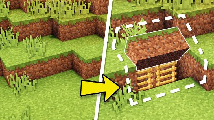 Detail Cara Membuat Rumah Bawah Tanah Di Minecraft Nomer 13