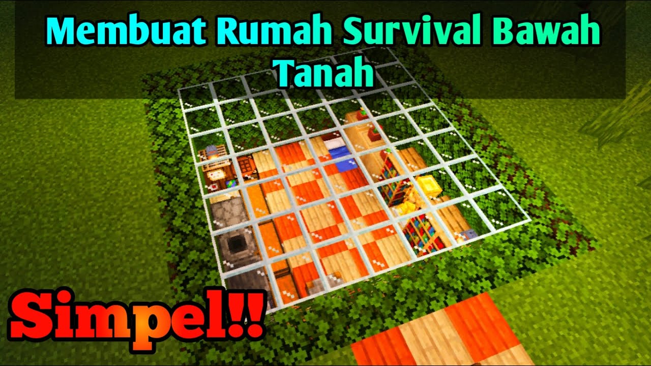 Detail Cara Membuat Rumah Bawah Tanah Di Minecraft Nomer 42