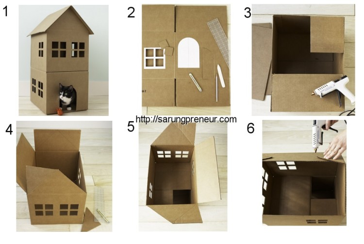 Detail Cara Membuat Rumah Dari Kardus Yang Mudah Dan Bagus Nomer 32