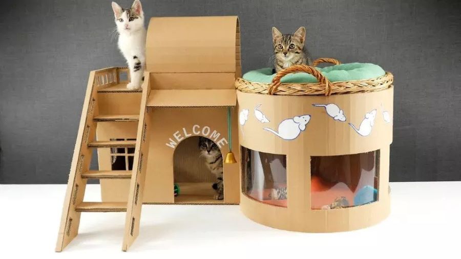 Detail Cara Membuat Rumah Kucing Dari Baju Bekas Nomer 14