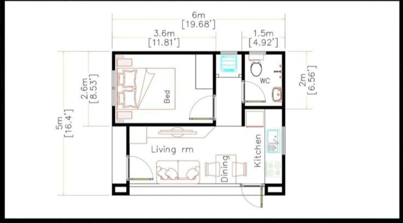 Detail Cara Membuat Rumah Ukuran 5x6 Nomer 3