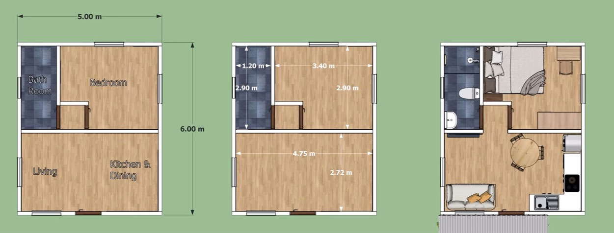 Detail Cara Membuat Rumah Ukuran 5x6 Nomer 24