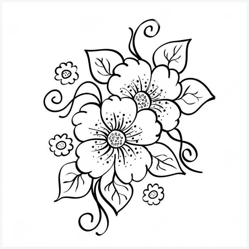 Detail Cara Membuat Sketsa Bunga Mudah Nomer 53