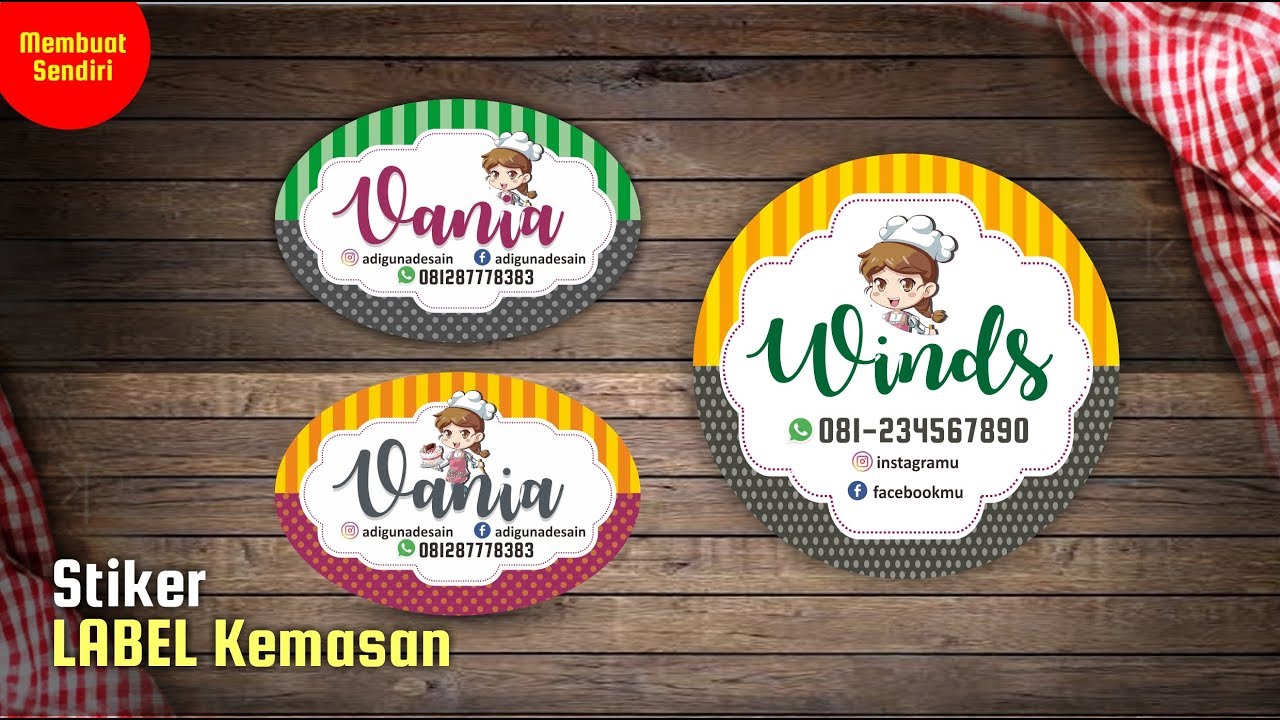 Detail Cara Membuat Stiker Label Makanan Nomer 2