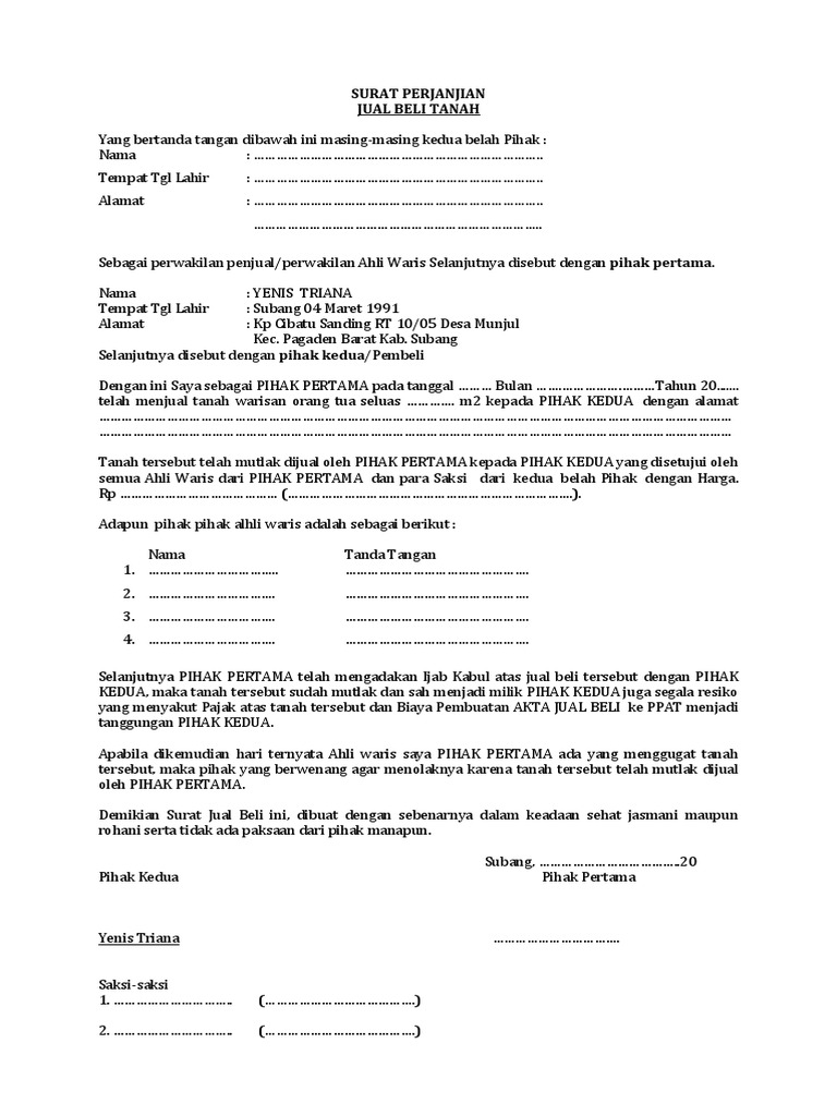 Detail Cara Membuat Surat Ahli Waris Rumah Nomer 24