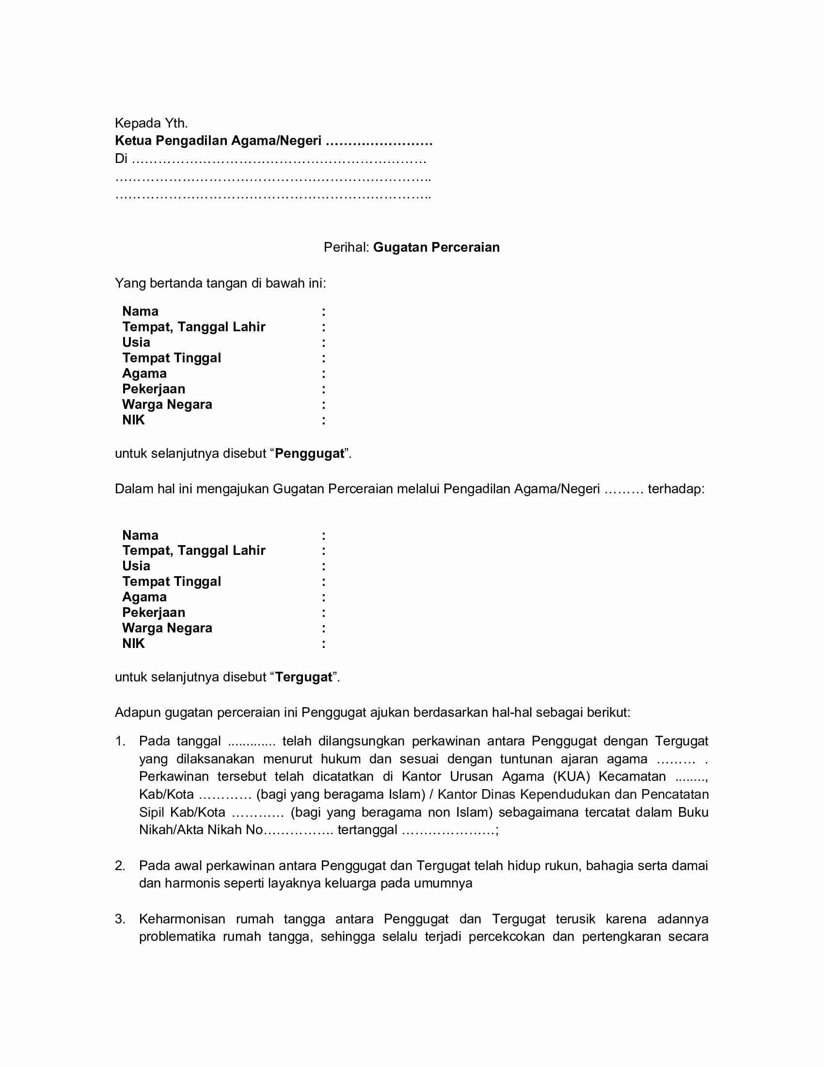 Detail Cara Membuat Surat Cerai Di Kua Nomer 23