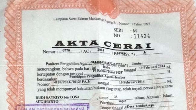 Detail Cara Membuat Surat Cerai Palsu Nomer 3