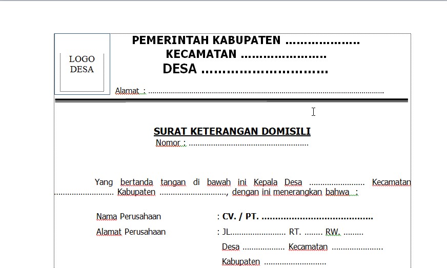 Detail Cara Membuat Surat Domisili Perusahaan Nomer 13