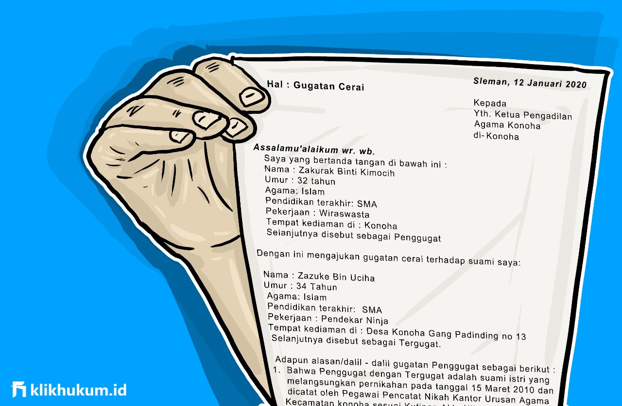 Detail Cara Membuat Surat Gugatan Cerai Nomer 43