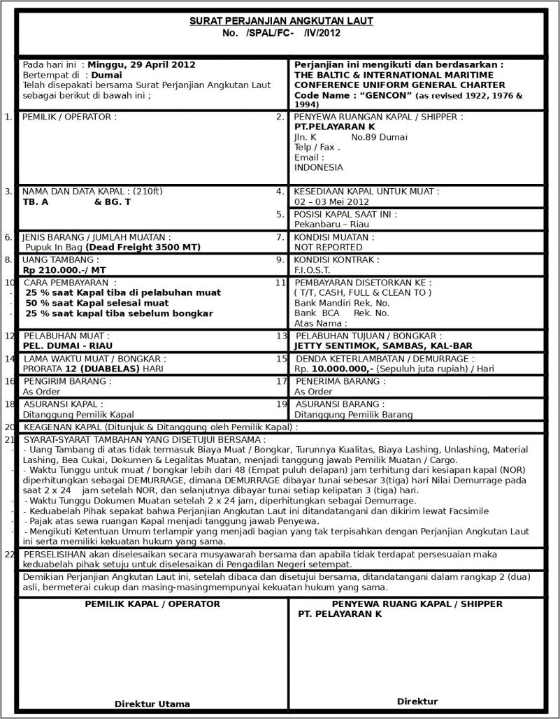 Detail Cara Membuat Surat Izin Bongkar Muat Nomer 35