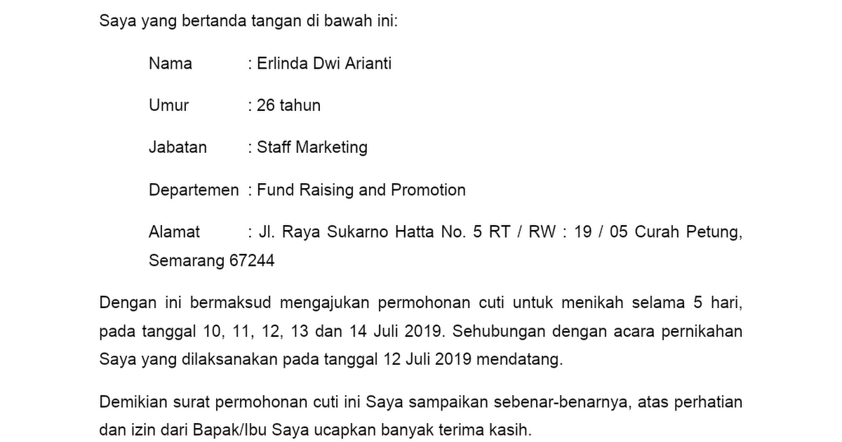 Detail Cara Membuat Surat Izin Menikah Nomer 11