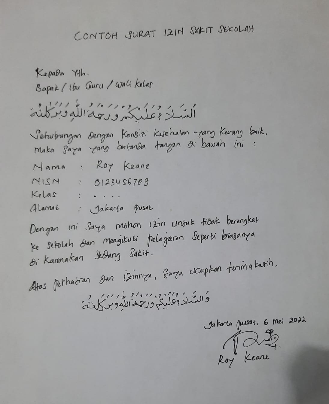 Detail Cara Membuat Surat Izin Sakit Nomer 29