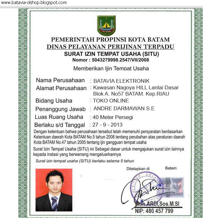 Detail Cara Membuat Surat Izin Tempat Usaha Nomer 9