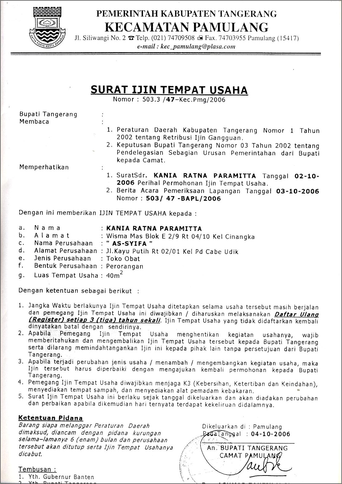 Detail Cara Membuat Surat Izin Tempat Usaha Nomer 13