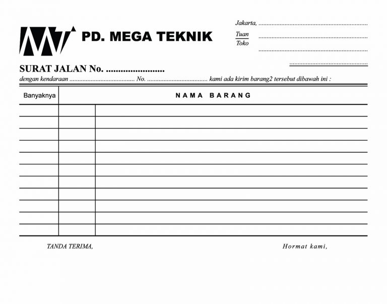 Detail Cara Membuat Surat Jalan Barang Nomer 18