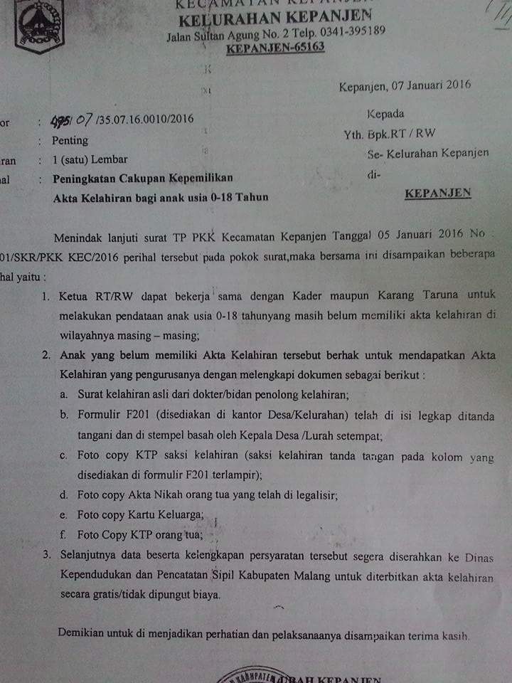 Detail Cara Membuat Surat Kelahiran Nomer 29