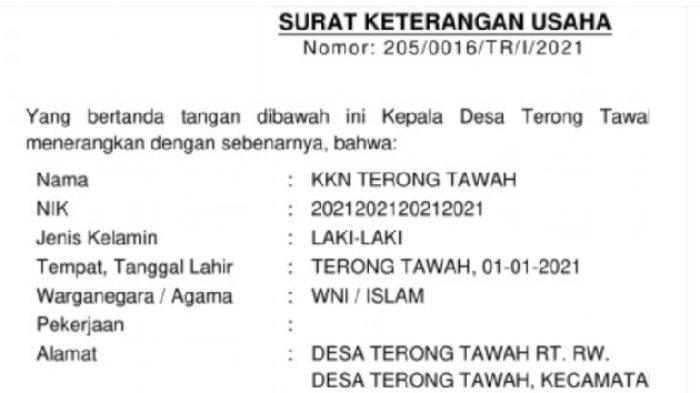 Detail Cara Membuat Surat Keterangan Usaha Nomer 5