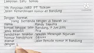 Detail Cara Membuat Surat Lamaran Nomer 29