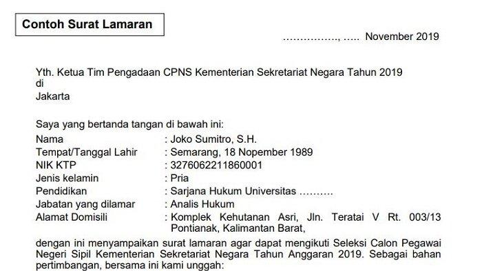 Detail Cara Membuat Surat Lamaran Nomer 45