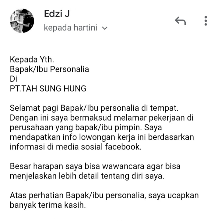 Detail Cara Membuat Surat Lamaran Kerja Di Hp Nomer 44