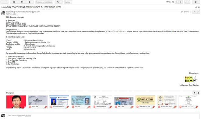 Detail Cara Membuat Surat Lamaran Kerja Lewat Email Nomer 44