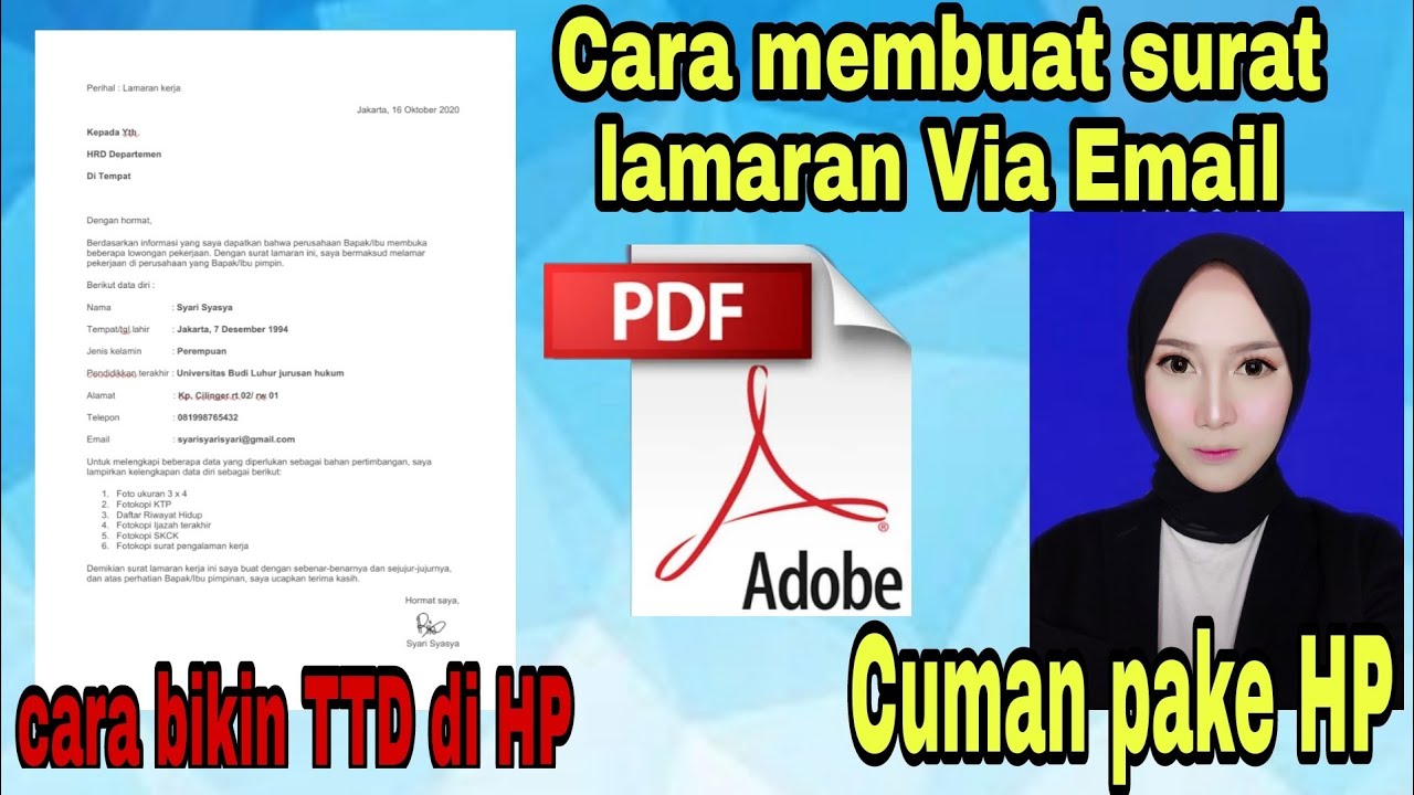 Detail Cara Membuat Surat Lamaran Kerja Lewat Email Nomer 48