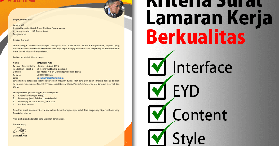 Detail Cara Membuat Surat Lamaran Kerja Yang Benar Dan Tepat Nomer 33