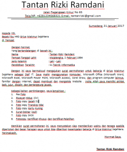 Detail Cara Membuat Surat Lamaran Kerja Yang Benar Dan Tepat Nomer 49