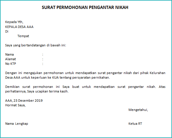 Detail Cara Membuat Surat Na Untuk Nikah Nomer 29