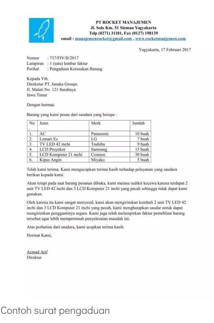 Detail Cara Membuat Surat Pengaduan Nomer 10