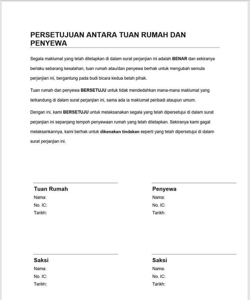 Detail Cara Membuat Surat Perjanjian Kontrak Rumah Nomer 16