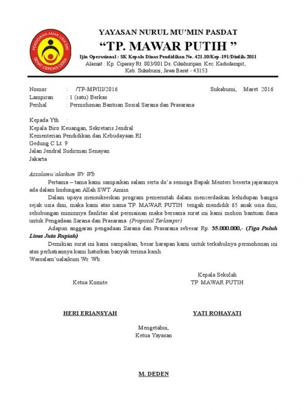 Detail Cara Membuat Surat Permohonan Bantuan Nomer 45