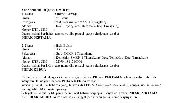 Detail Cara Membuat Surat Pernyataan Jual Beli Tanah Nomer 51