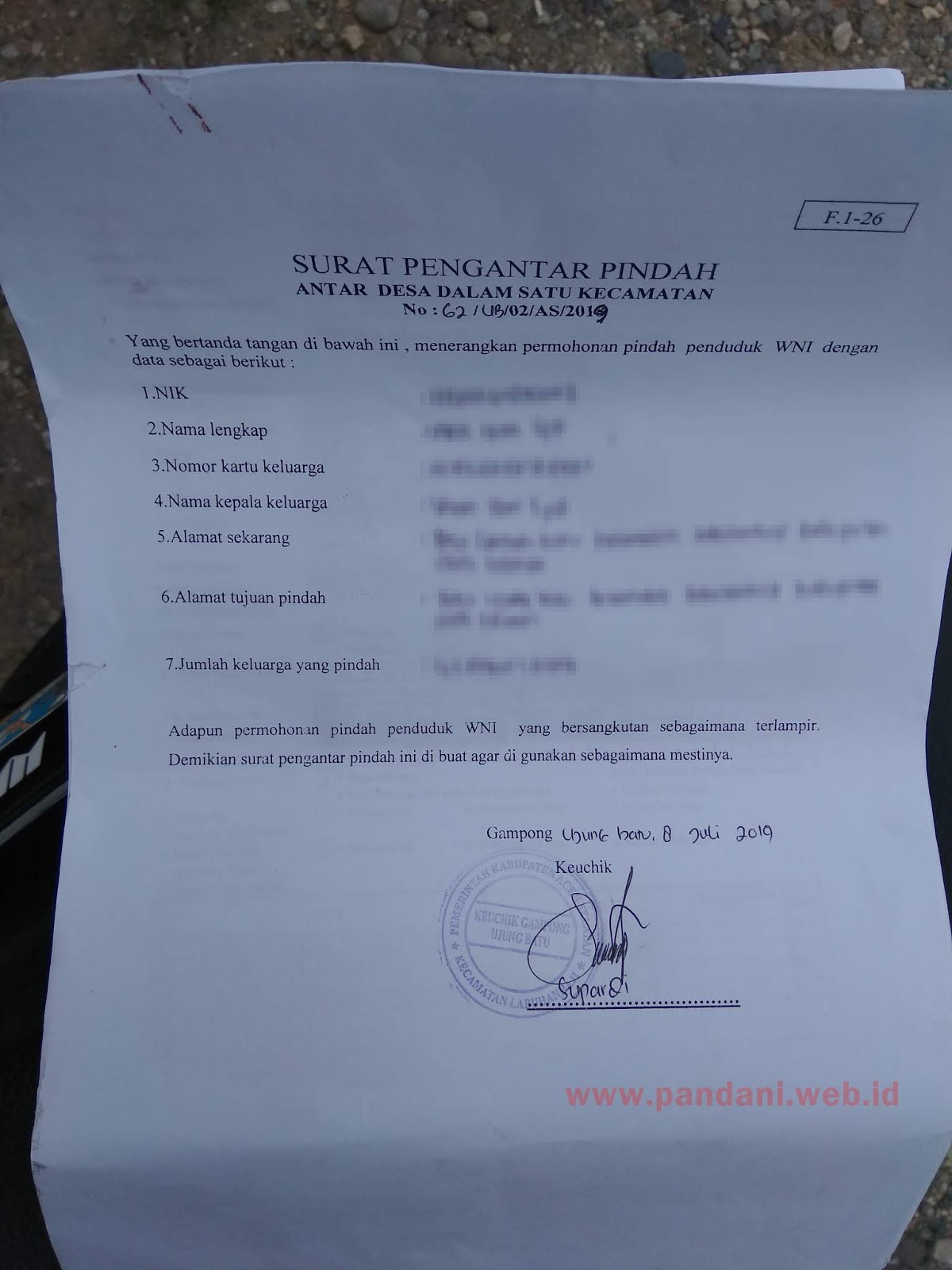 Detail Cara Membuat Surat Pindah Dan Kk Baru 2019 Nomer 17