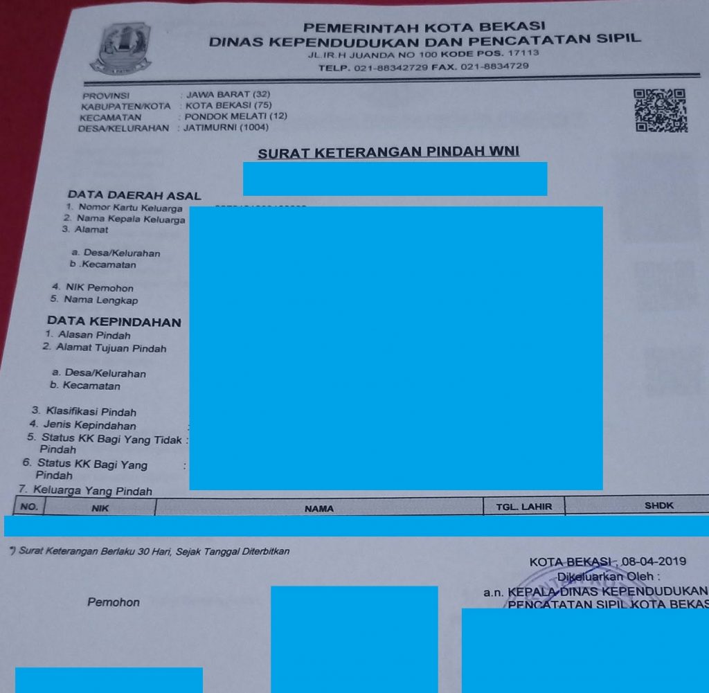 Detail Cara Membuat Surat Pindah Dan Kk Baru 2019 Nomer 33