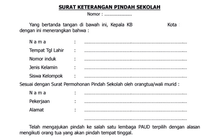 Detail Cara Membuat Surat Pindah Sekolah Online Nomer 17