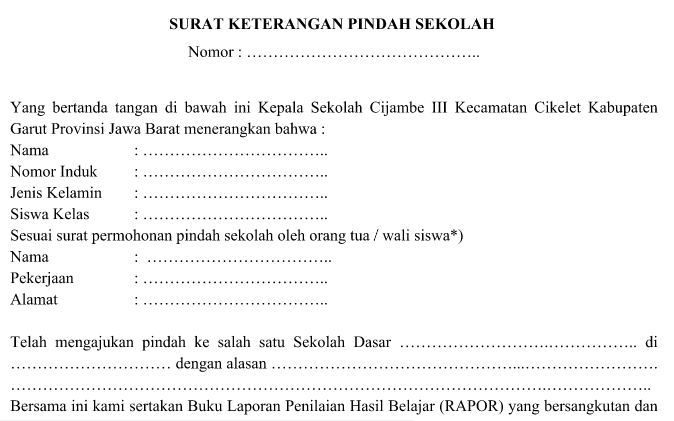 Detail Cara Membuat Surat Pindah Sekolah Online Nomer 7