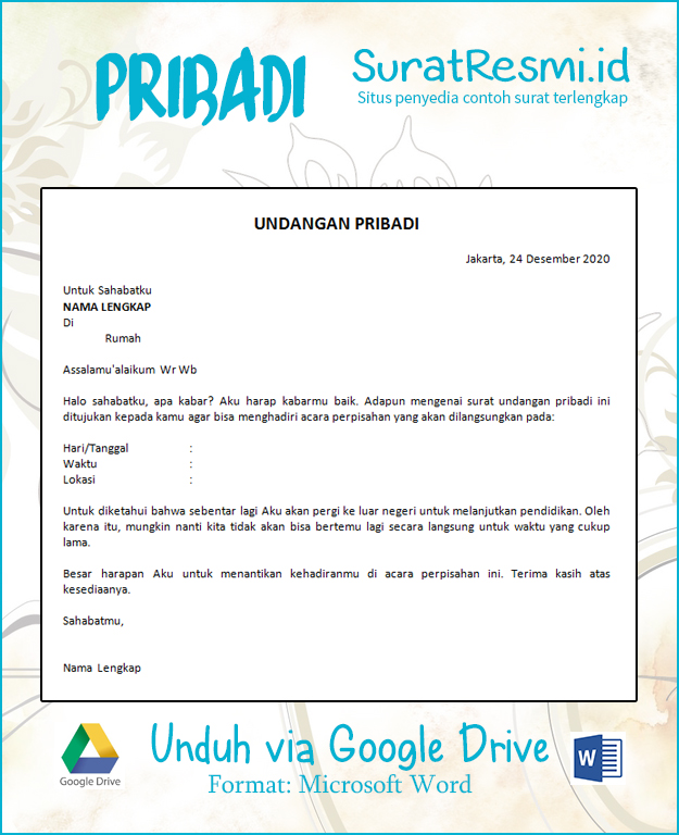 Detail Cara Membuat Surat Resmi Dan Surat Pribadi Nomer 27