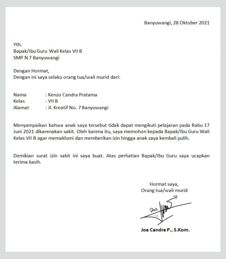 Detail Cara Membuat Surat Sakit Nomer 5