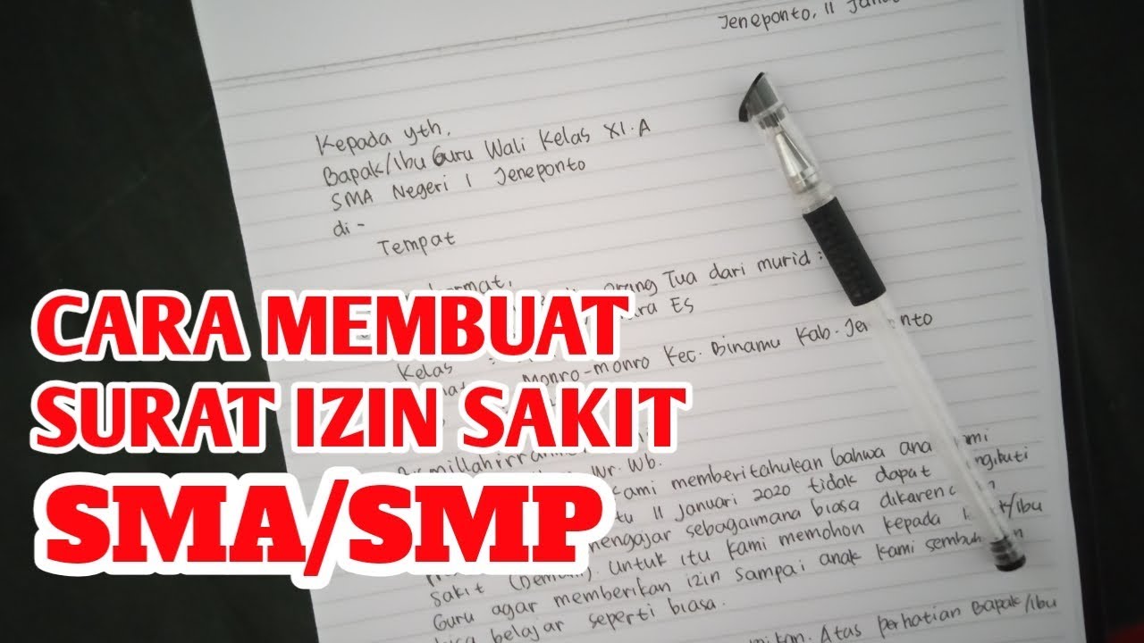 Detail Cara Membuat Surat Sakit Sma Nomer 26