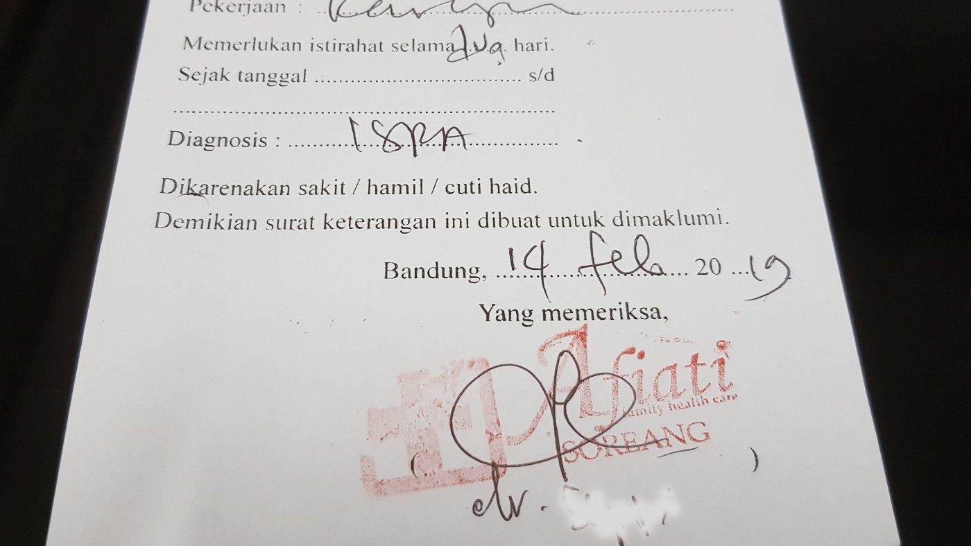 Detail Cara Membuat Surat Sakit Yang Benar Nomer 31