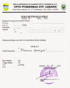 Detail Cara Membuat Surat Sehat Nomer 24