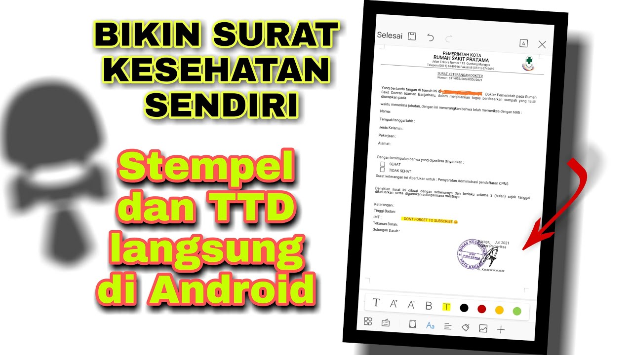 Detail Cara Membuat Surat Sehat Nomer 51