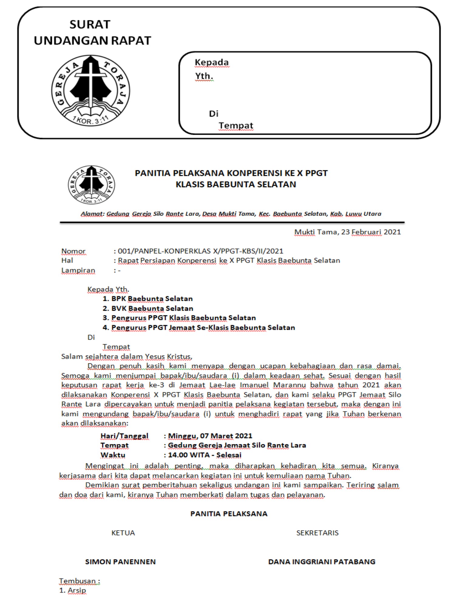 Detail Cara Membuat Surat Undangan Rapat Nomer 47