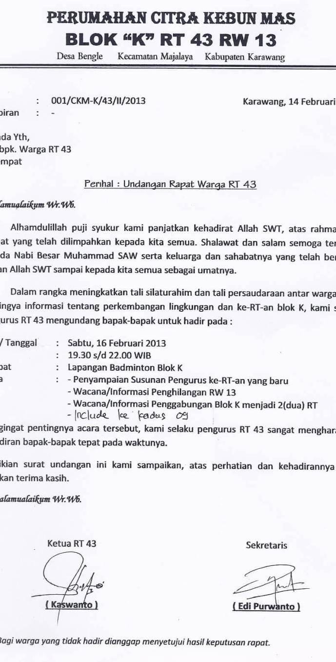 Detail Cara Membuat Surat Undangan Rapat Nomer 8