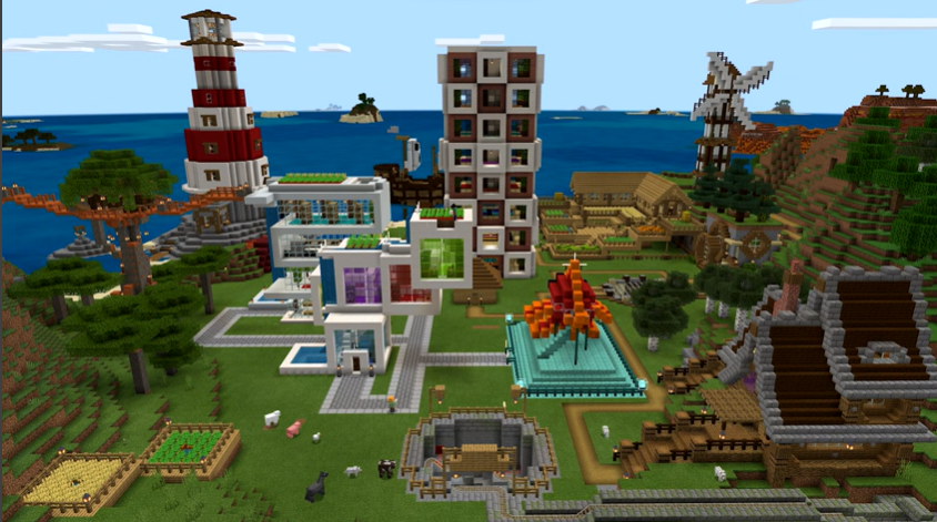 Detail Cara Membuat Taman Bermain Di Minecraft Nomer 36