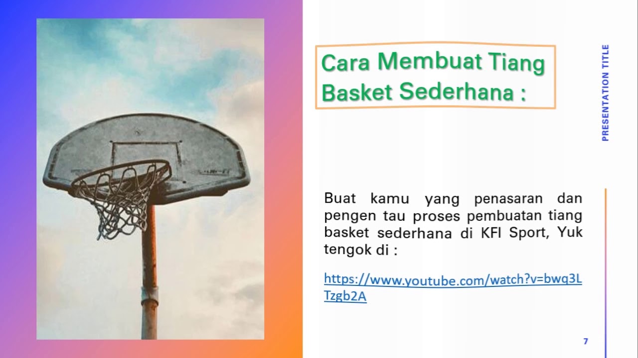 Detail Cara Membuat Tiang Basket Sederhana Nomer 20