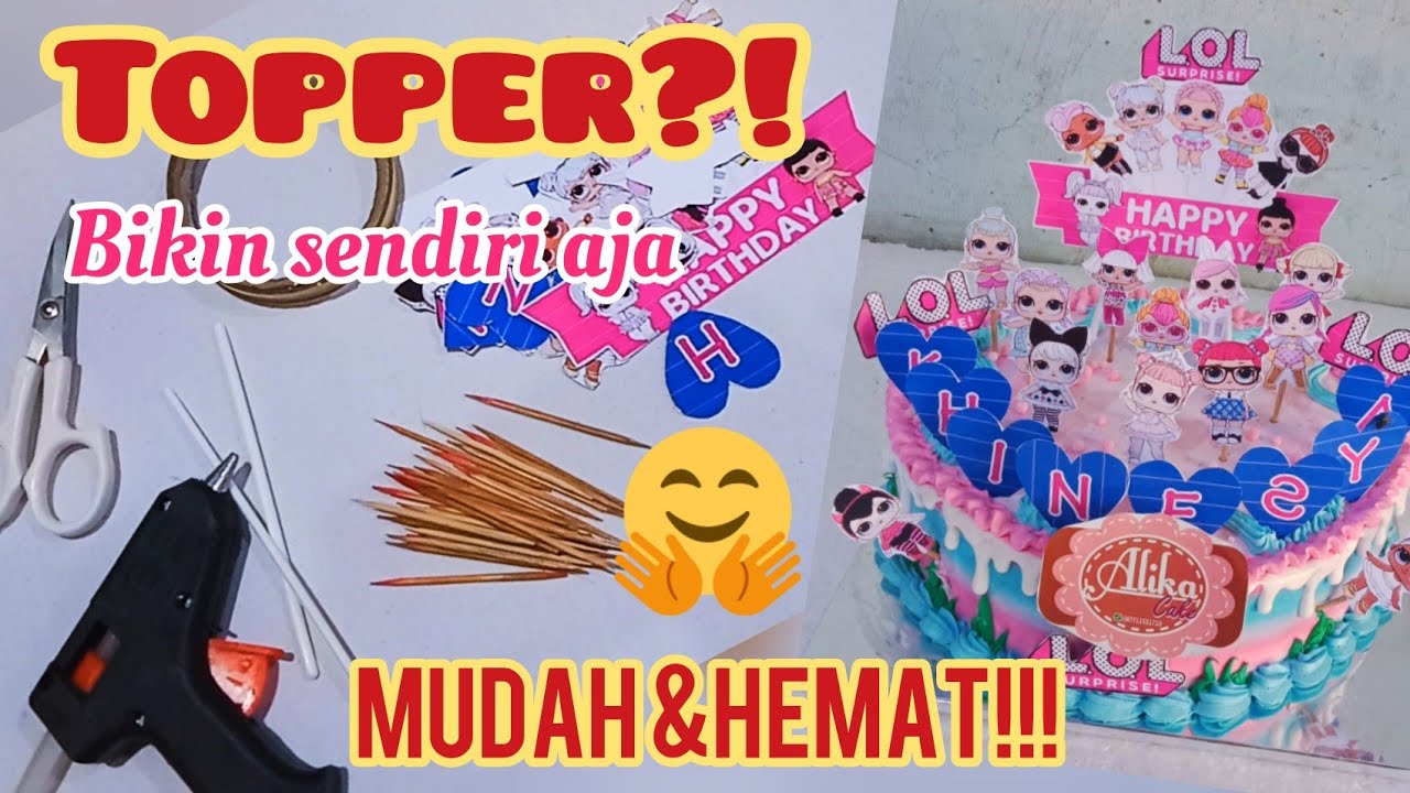 Detail Cara Membuat Topper Happy Birthday Nomer 2