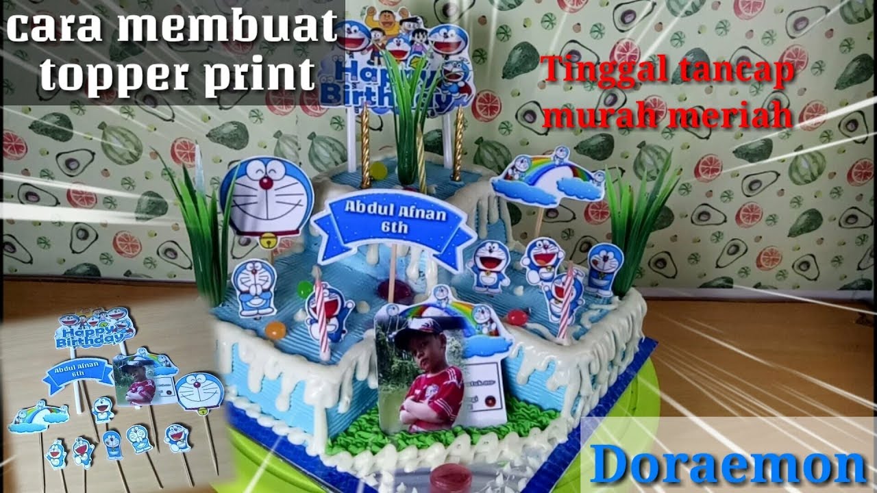 Detail Cara Membuat Topper Happy Birthday Nomer 8